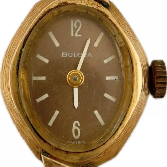 Vintage 1962 Bulova Ladies Mechanical Wristwatch 6 CL USA 10k RGP for Repair main image 6